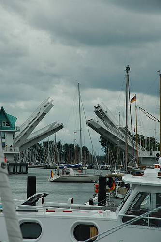 Die neue Klappbr�cke in Kappeln