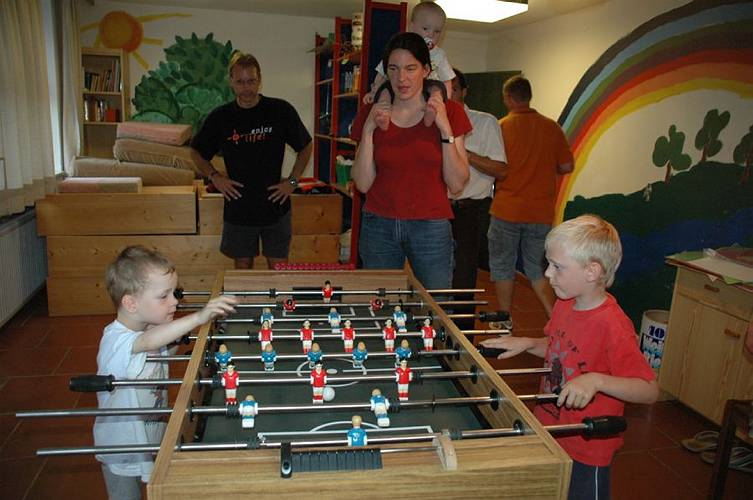 Der Nachwuchs am Kicker