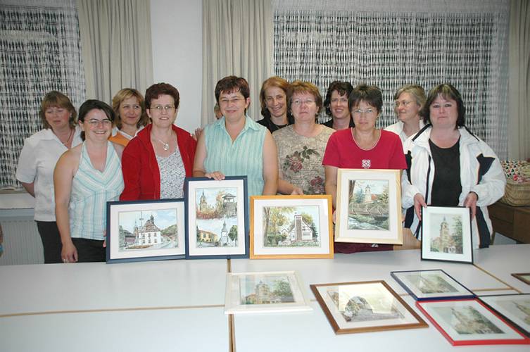 Der Bastelkreis mit Aquarellen von Siggi Altkofer