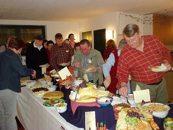 Festbuffet im Gemeindehaus