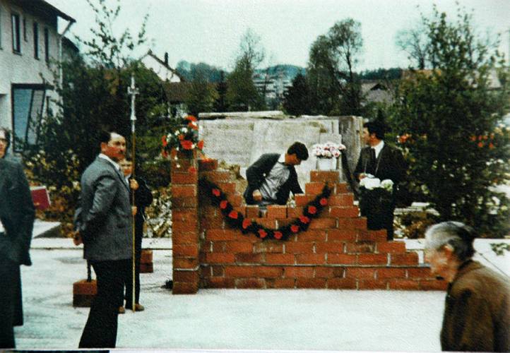 Grundsteinlegung f�r das Gemeindehaus