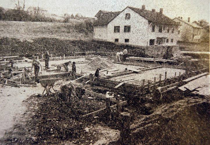 Das Fundament des Gemeindehauses