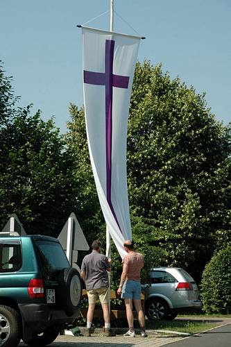 Die Vorbereitungen f�r das Gemeindehausfest