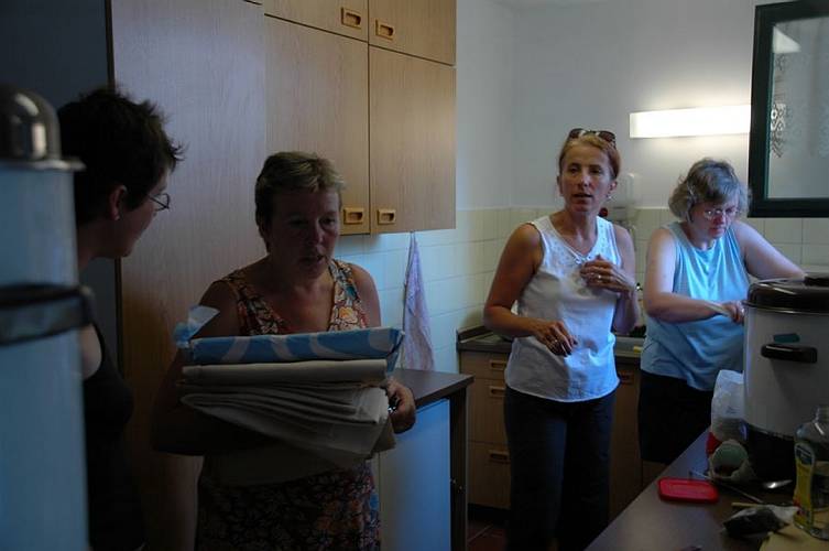 Die Vorbereitungen f�r das Gemeindehausfest